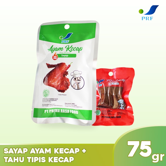 

Prima Rasa Food - Sayap Ayam Kecap + Tahu Tipis Kecap Siap Makan - Makanan Praktis - Makanan Instan