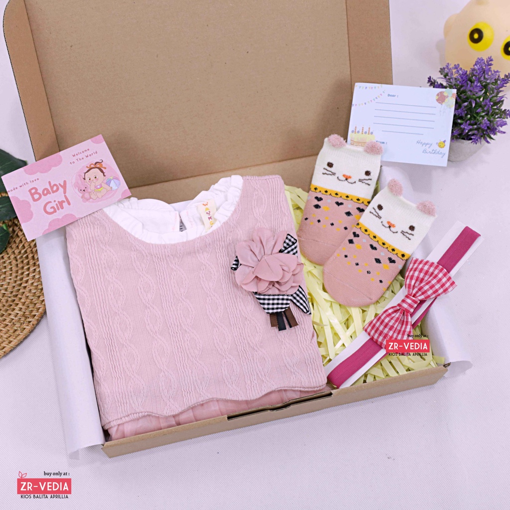 [BRAVE] Hampers Baby Girl 0-30 Bulan / Kado Lahiran Bayi Perempuan Bulan Hadiah New Born Gift Dress