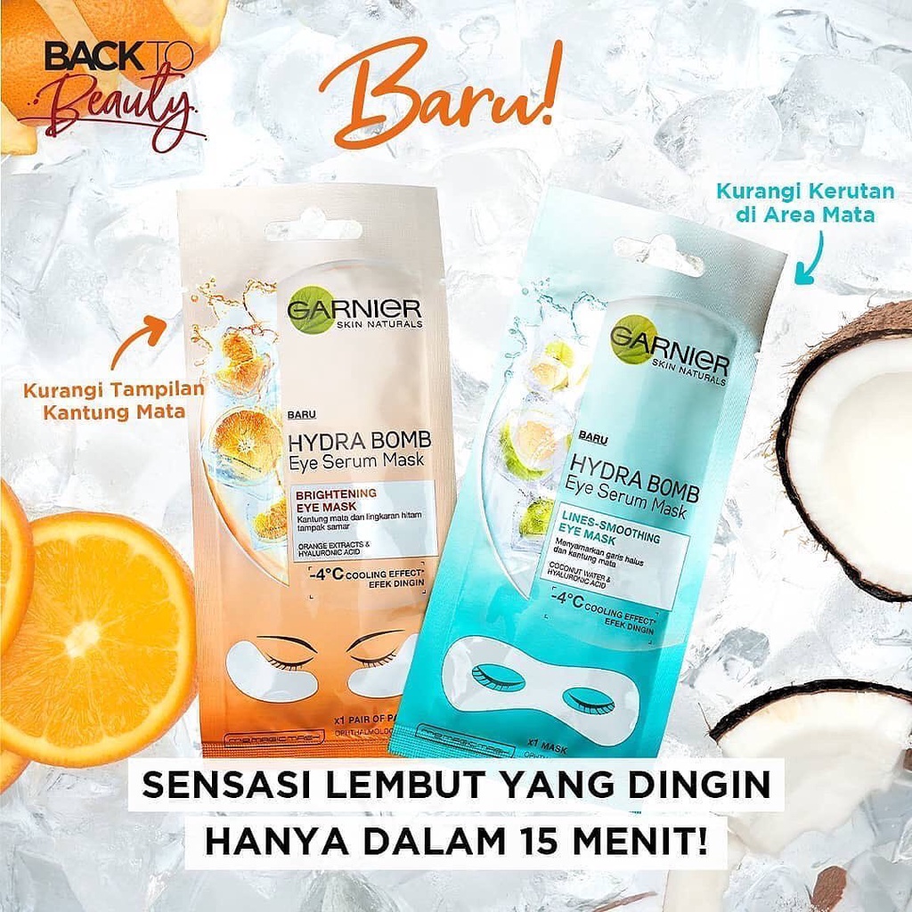 GARNIER Hydra Bomb Eye Mask Serum Skin Care 6g | Masker Mata Hydrabomb