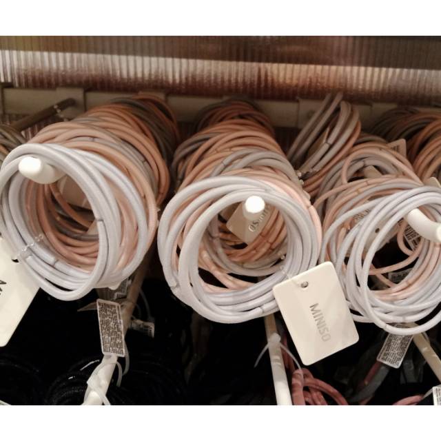 MINISO KARET RAMBUT WARNA HITAM/IKAT RAMBUT/HAIR TIE