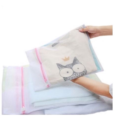 [TOSERBA_EMAK] - Tas Laundry Mesin Cuci 3 PCS - Transparent