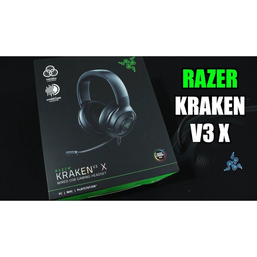 Razer Kraken V3 X Chroma Gaming Headset Surround 7.1 V3X Wired USB