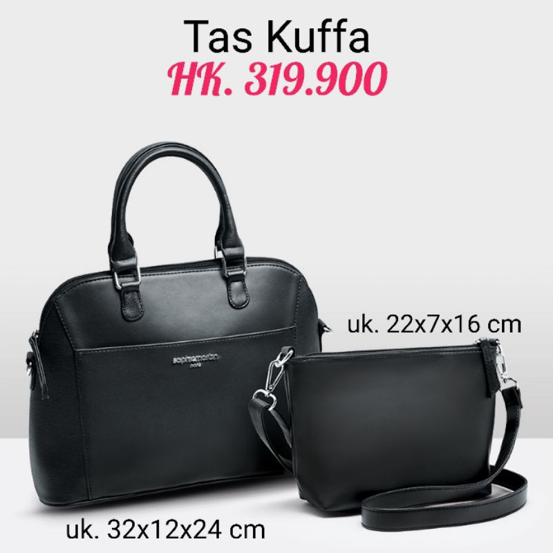 Set tas hitam Kuffa Sophie Paris