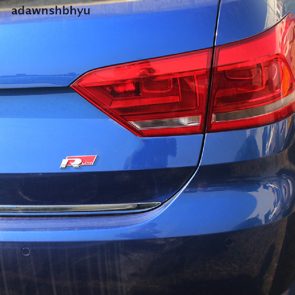 Adawnshbhyu Stiker Emblem Badge Mobil Trunk Metal Rline R-LINE Untuk VW CC GTI Passat