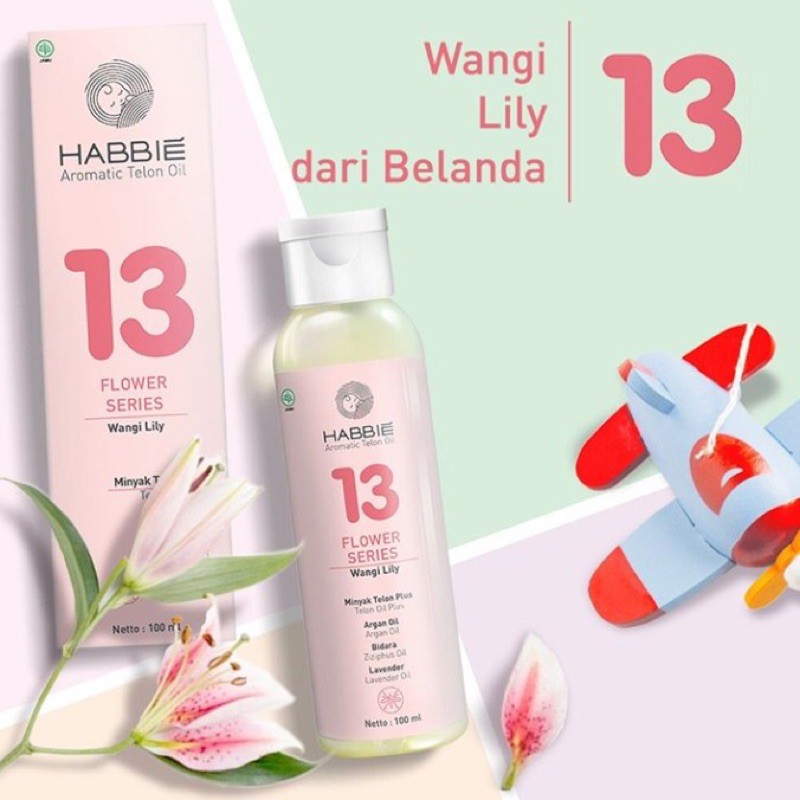 Habbie minyak telon FLOWER series seri aromatic oil aman untuk bayi