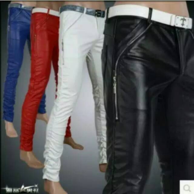 Celana kulit/celana semi kulit warna