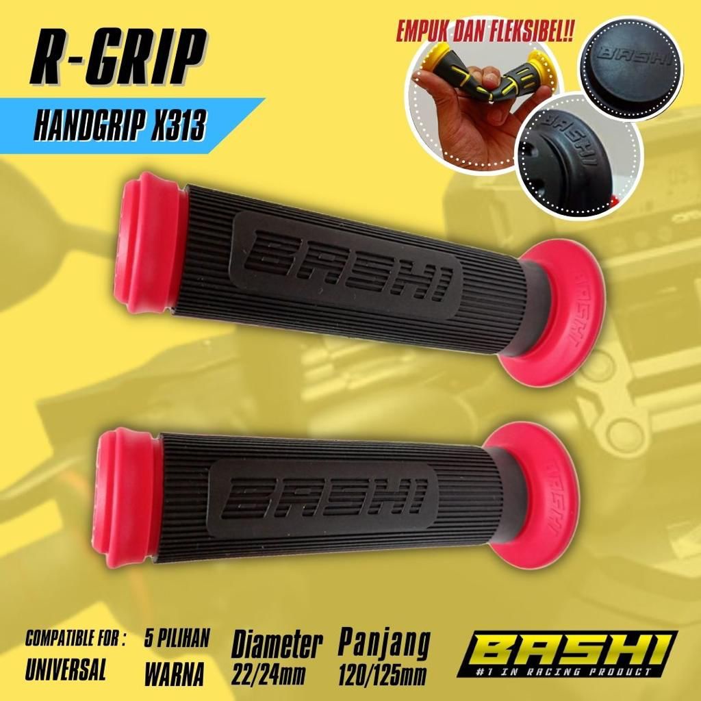 HANGRIP BASHI HANDGRIP KARET MODEL GARIS GRIP VARIASI MOTOR UNIVERSAL