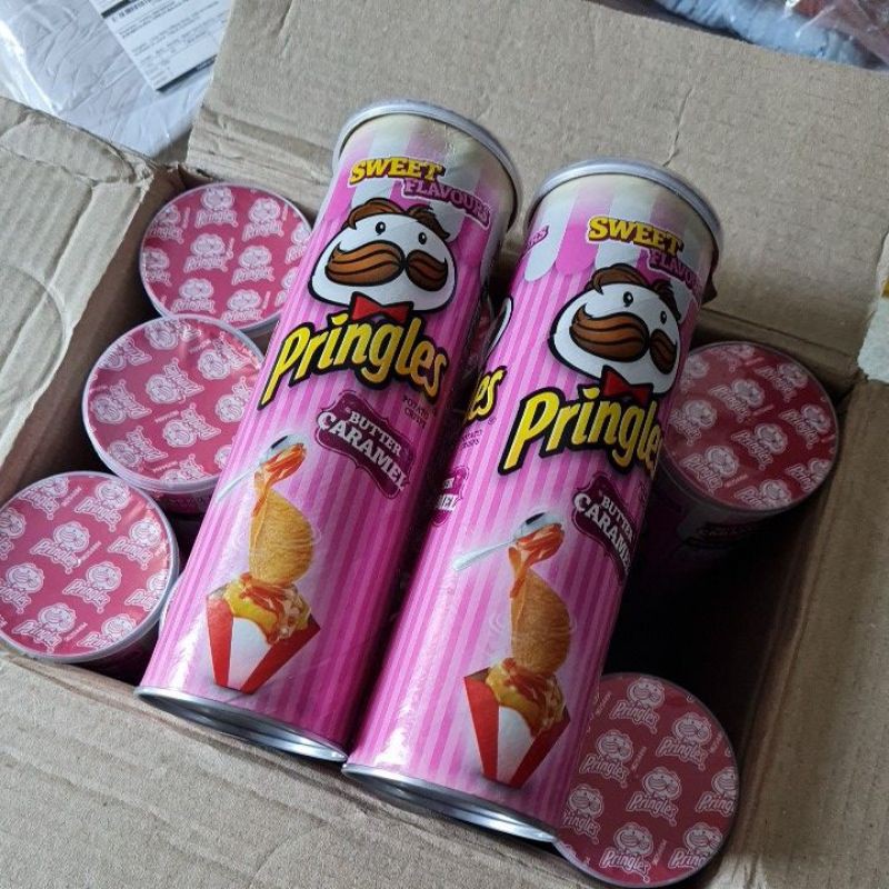Ready Pringles Korea Butter Caramel (sisa barang 3 ada damagenya, bisa lihat video)