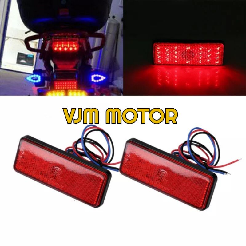 lampu warna mata kucing LED model kotak universal motor