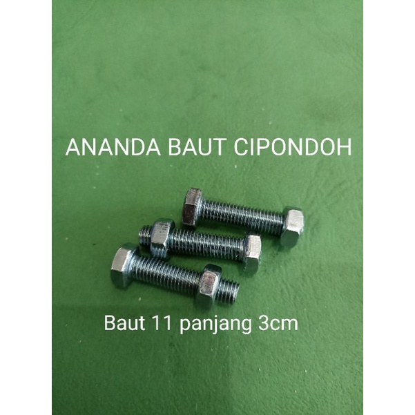 Baut 11 panjang 3cm