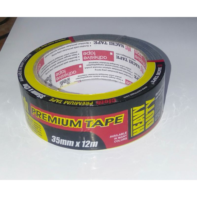 

Lakban hitam nachi tape 1,5" (35mm x 12m)