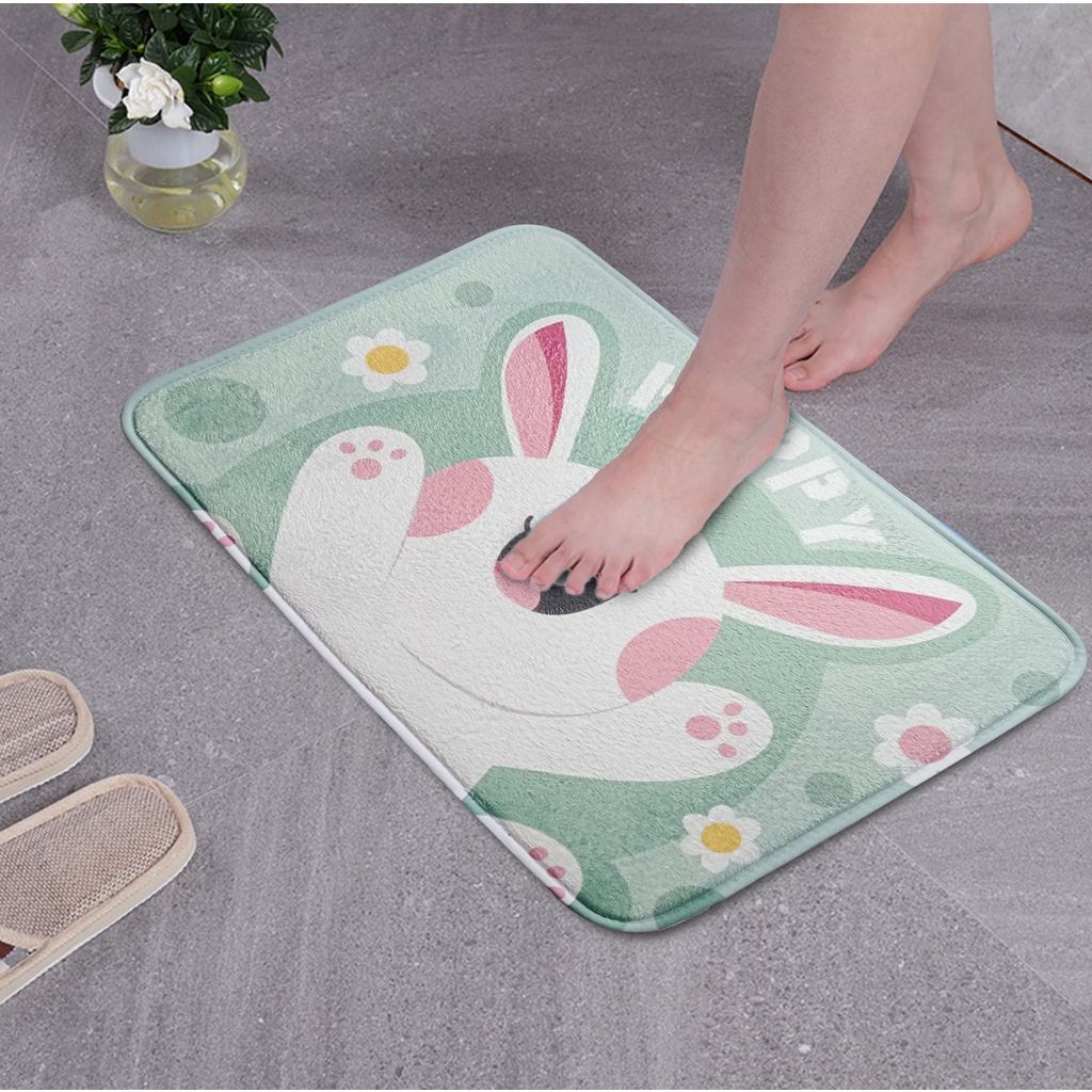 Keset Lantai Anti Slip/Keset Lantai Kamar/Keset Motif 40 cm x 57 cm