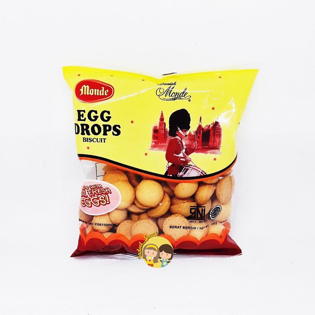 

Monde Egg Drops Biscuit Kue 110 Gram - Biskuit Jadul by jadoel snack