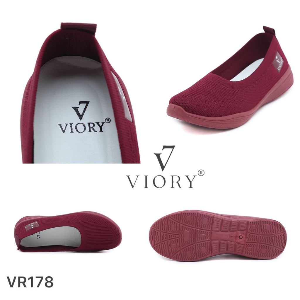 VIORY Sepatu Wanita Flynkit Flat Shoes #VR178 ORIGINAL