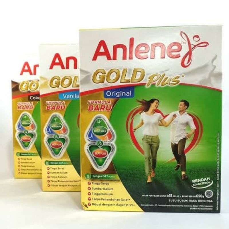 

Anlene Gold 650gram Original/Vanilla/Coklat