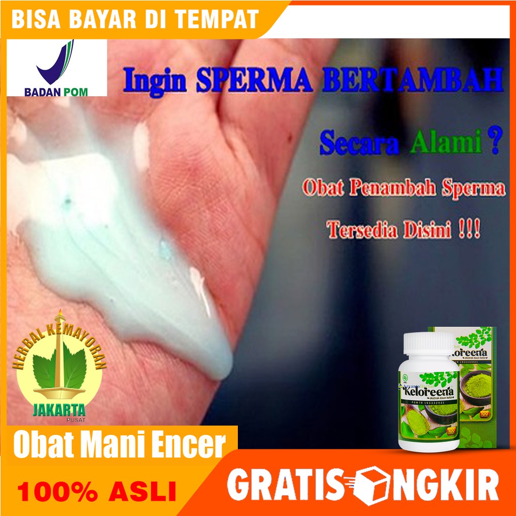 Jual Obat Mani Encer, Sperma Encer, Pengental Sperma, Penyubur Sperma Keloreena Kapsul Daun Kelor