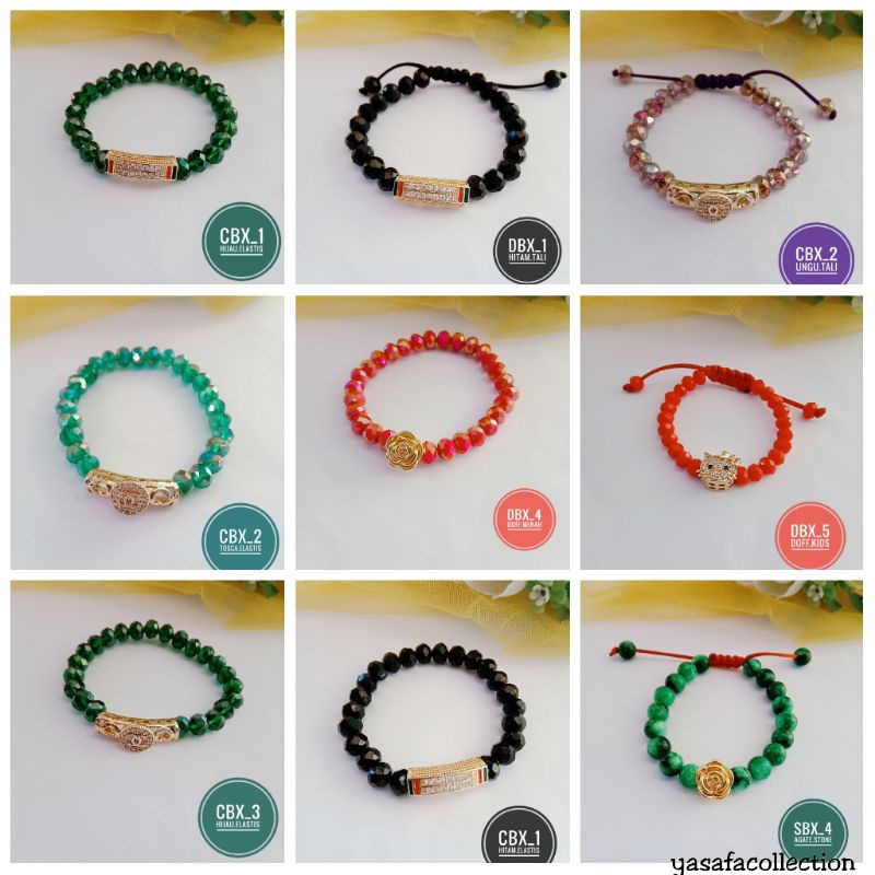 gelang kristal xuping