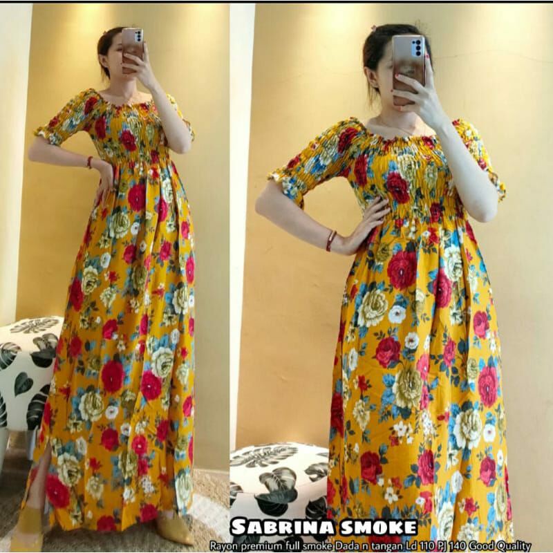 sabrina kerut dress/sabrina dress/sabrina smoke/dress kerut