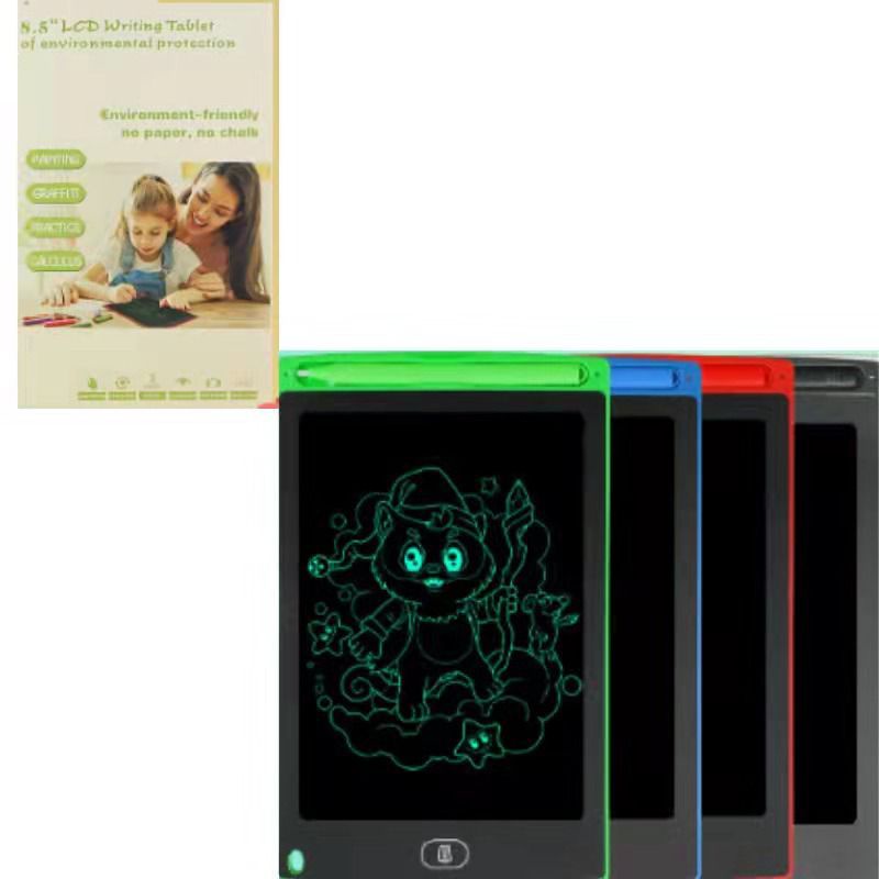 papan tulis gambar hapus anak tablet anak magic board digital LCD drawing writing color board layar 8.5&quot; pen Display Screen Lock Function