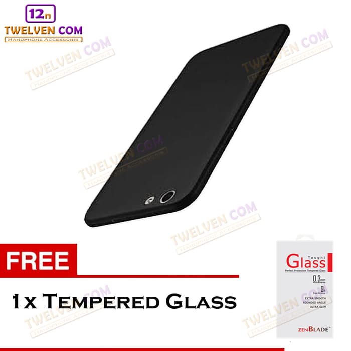 [FLASH SALE] Case Slim Matte Softcase Oppo A71 - Free Tempered Glass