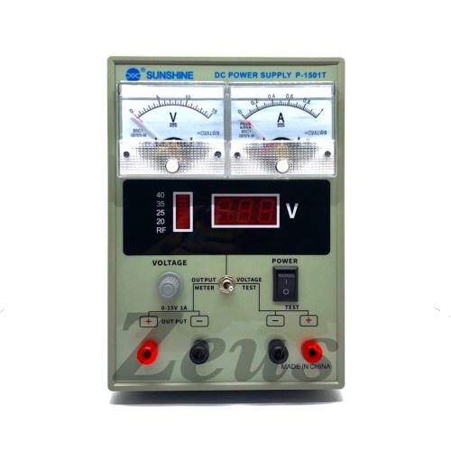 PERTUKANGAN PERLENGKAPAN LISTRIK POWER SUPPLY SUNSHINE P-1501T - POWER SUPLY SS DIGITAL ANALOG P1501