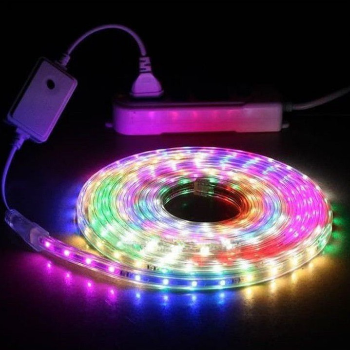 Lampu Led Strip Selang SMD 3528 10M 220V / Lampu Selang Gepeng Warna Warni / Merah Putih