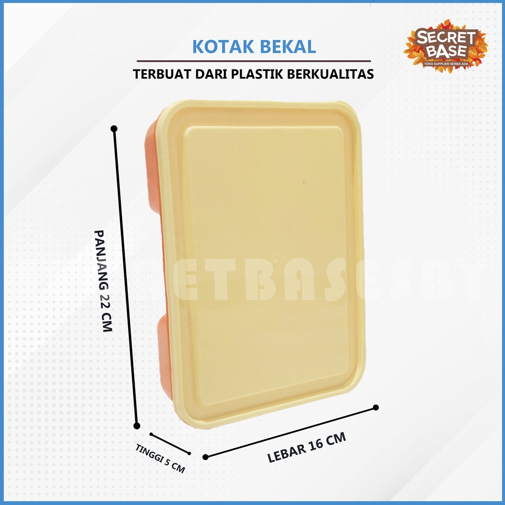 KOTAK MAKAN BEKAL - Food Grade Tahan Panas / Lunch box Anti Tumpah