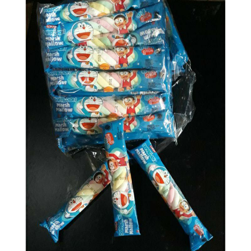 

marsh mallow kepang 7gr 1pack 20biji marshmallow doraemon kapas yupi