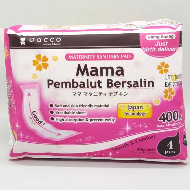 Dacco Mama Pembalut Bersalin Isi 4pcs