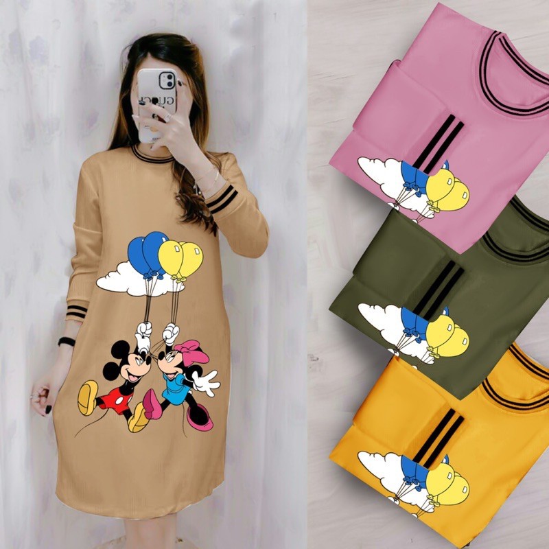 TUNIK MINIMOUSE LONG TUNIC MM TUNIC MINIMOUSE MURAH BISA COD