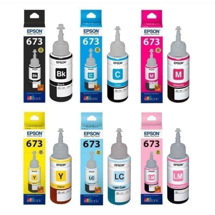 TINTA EPSON 673 FOR L800, L805, L805, L850, L1800 - KATRID TINTA