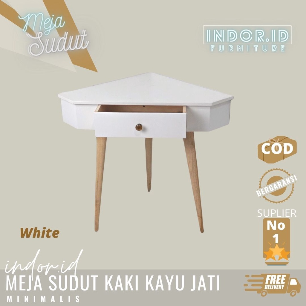 MEJA POJOK MINIMALIS SERBAGUNA SAMPING KAMAR TIDUR ATAU RUANG TAMU