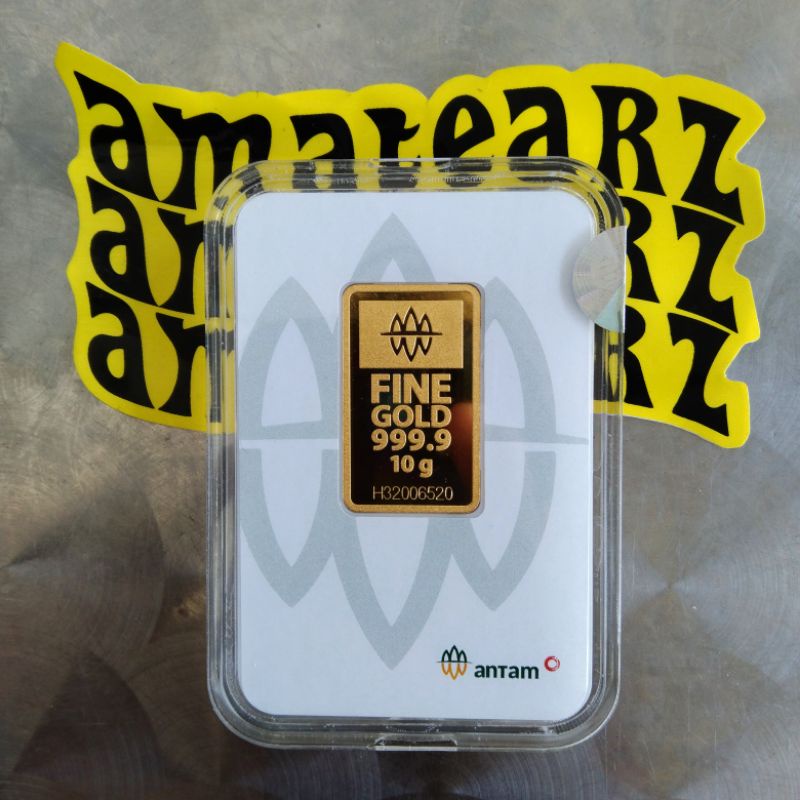 LOGAM MULIA ANTAM HARTADINATA EMASKITA BERAT 10 GRAM AKRILIK GIFT SERIES FINE GOLD 999,9 %