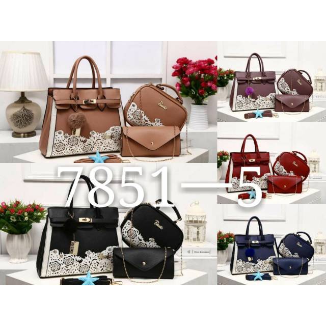 5 BONIA KD set 3 in 1 Shoulder Bag/Tas jinjing Wanita