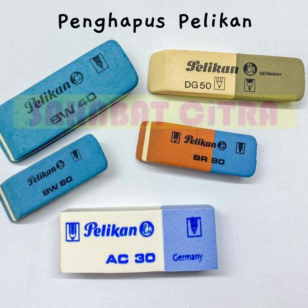 

[DISCOUNT MKE65] PENGHAPUS PULPEN / BOLPEN PELIKAN INK BW80/BW40/ DG 50/AC 30/ BR 80 PCS 橡皮 Kirim Langsung