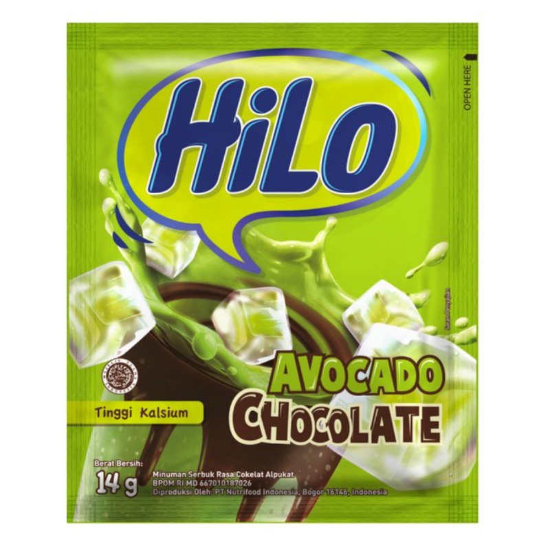 

Hilo Avocado Chocolate 1 Renceng isi 10 Sachet