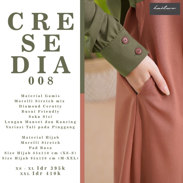 Gamis Syari Haitwo CRESEDIA 008 Fashion Muslim