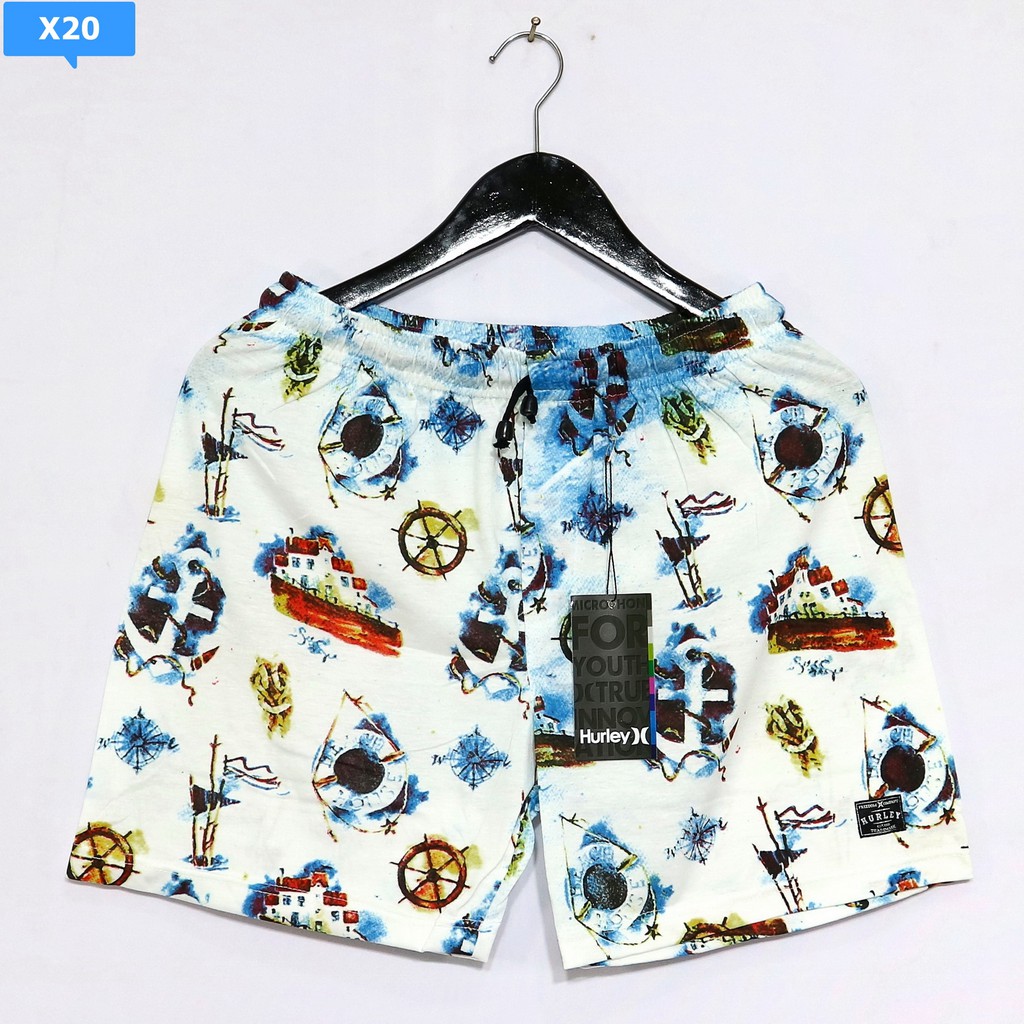 Celana DISTRO Pendek Pria Celana Pantai SURFING CELANA BOXER HURLEY X20