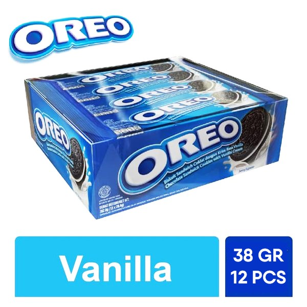 

OREO Biskuit Vanilla 1 Box Isi 12 Pcs MURAH