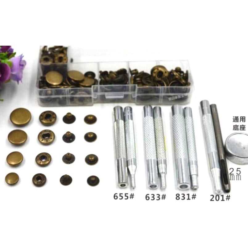 Set Perlengkapan Jahit Poppers Leather Craft + Fixings Tools XG-90003