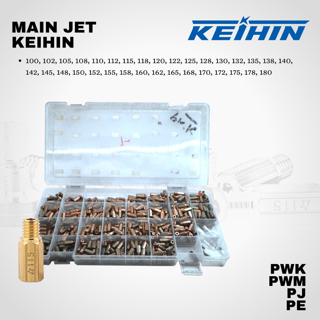 Main jet spuyer keihin PWK pwm pj