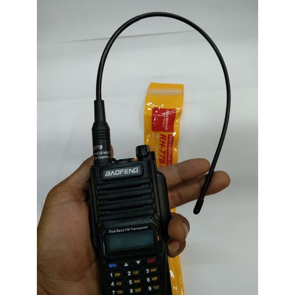 Antena HT dual band  RH 77B lentur tidak mudah patah