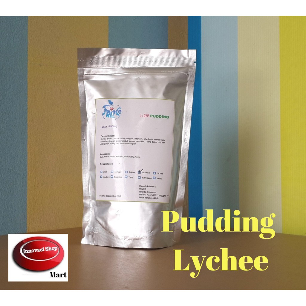 

LECI LYCHEE Pudding FRIZCO SILKY 445gr Podeng sutra moiaa puding puyo lecy