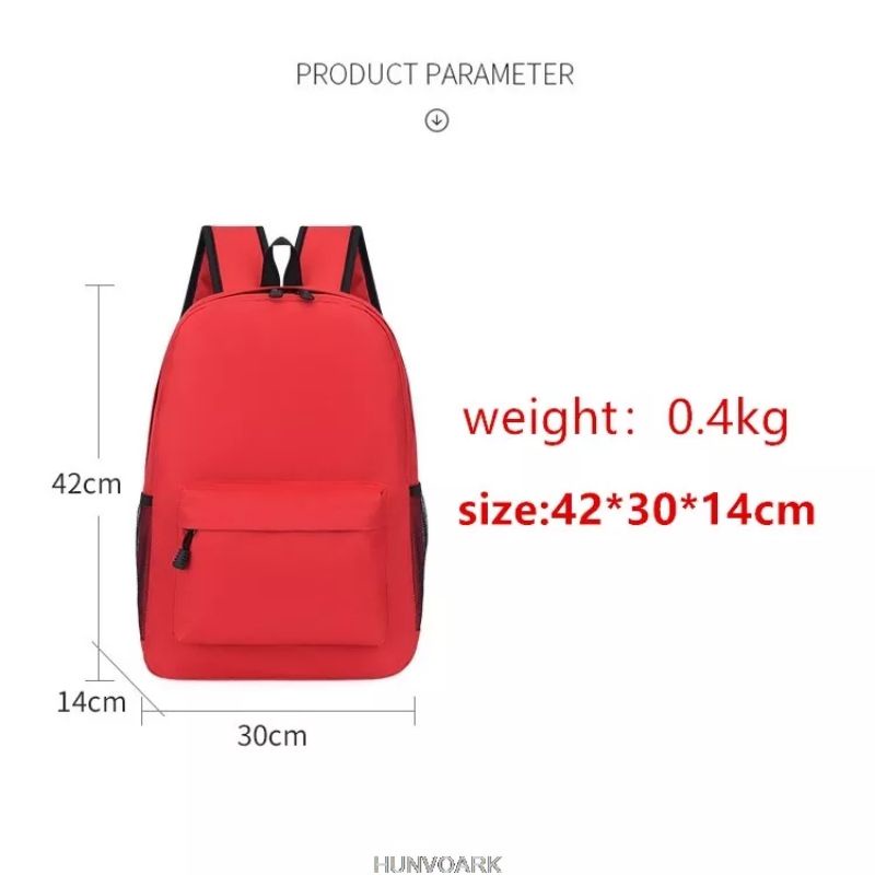 Tas Sekolah Ransel Backpack Cowok Cewek SMP SMA  SMU Kuliah Murah Kent Kent kanvas Murmer Abu AOT-7