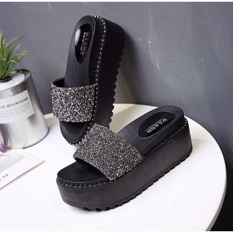 Wedges 3118 sendal wanita import realpict