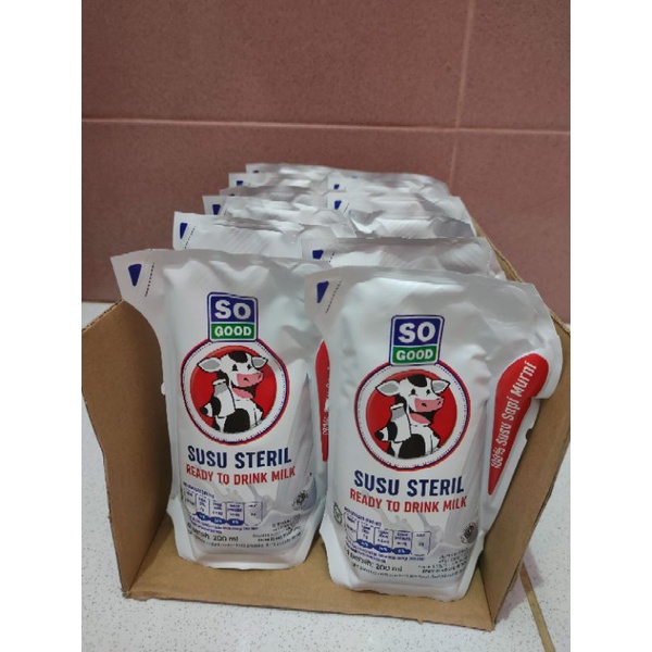 

So Good Real Good Susu Steril - Karton (24 Pouch)