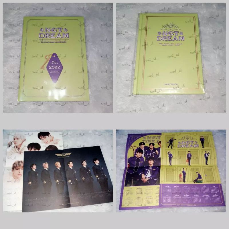 Season Greeting NCT Dream WayV • Jeno Set Renjun Set Mark Set Chenle Set Hard Cover Diary Mini Broch