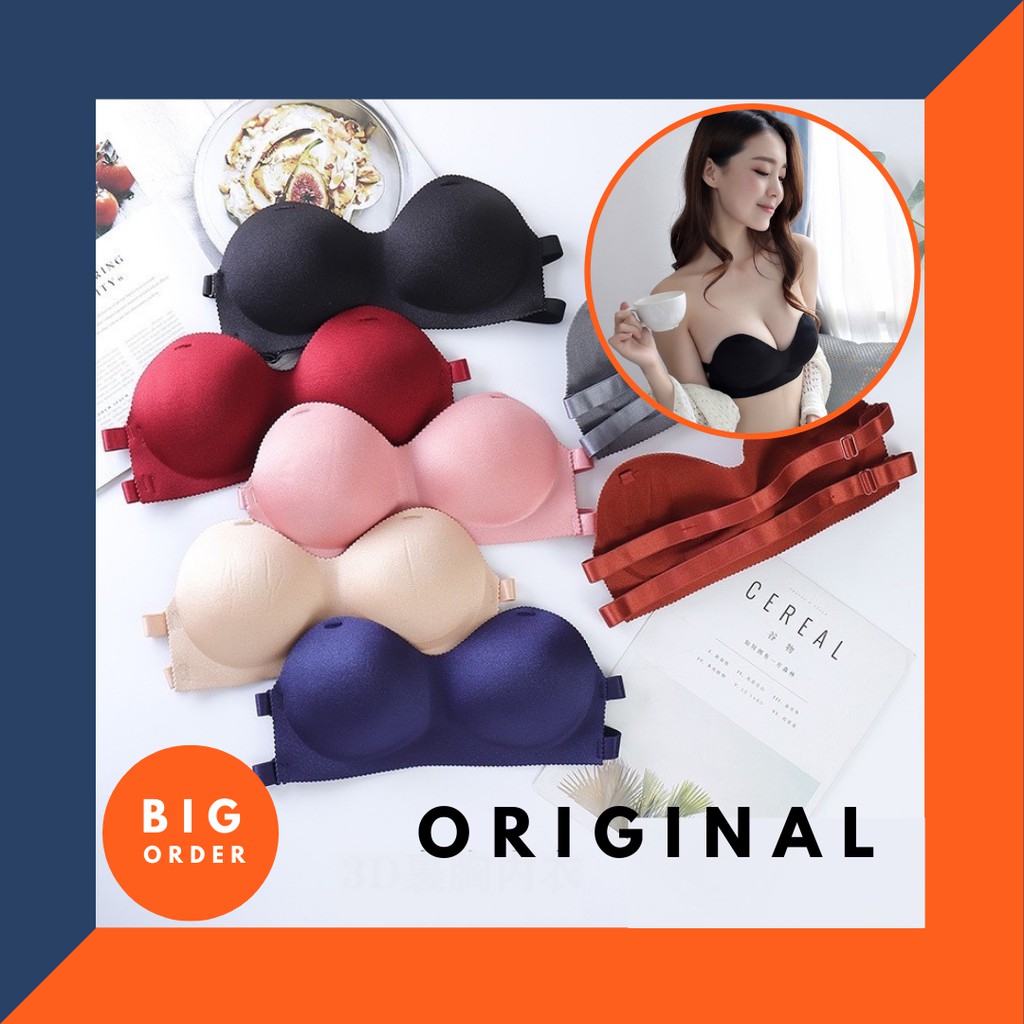 Bra BH Invisible Strapless Tanpa Tali Anti Slip Sexy Pakaian Dalam Wanita BH Premium Korea BH11