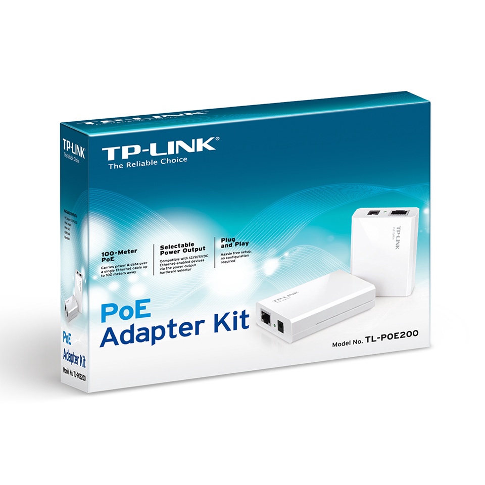 TP-Link Adapter TL-POE200 Power Over Ethernet Adapter Kit