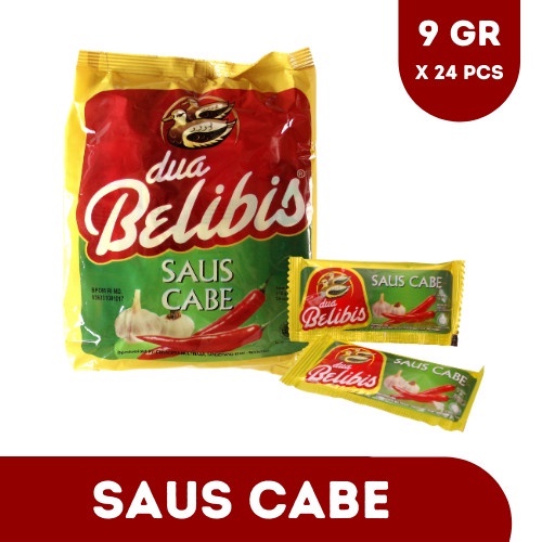 

Saus Sambal Dua Belibis Sachet Pack Isi 24 Sachet @9gr